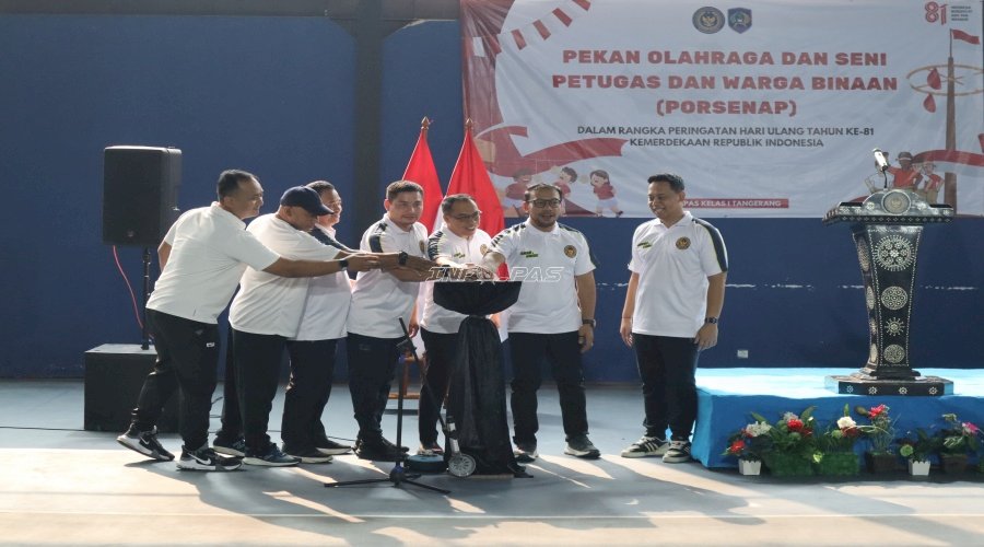 Semarak Kemerdekaan, Lapas Kelas I Tangerang Resmi Buka Pekan Olahraga dan Seni