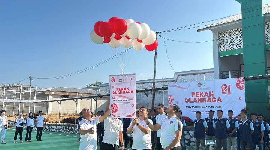 Bangun Sportivitas, Lapas Batulicin Buka Porsenap HUT Ke-81 RI bagi Petugas dan Warga Binaan