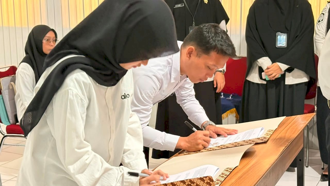 16 Peserta Magang Kemnaker Kenali Dunia Pemasyarakatan di Rutan Majene