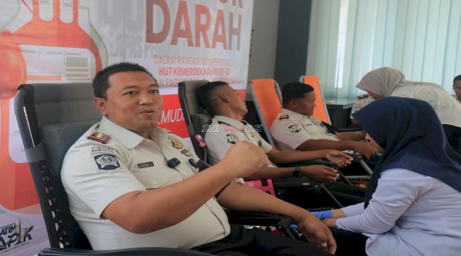 Setetes Darah, Sejuta Harapan! Lapas Pemuda Madiun Gelar Donor Darah bersama PMI