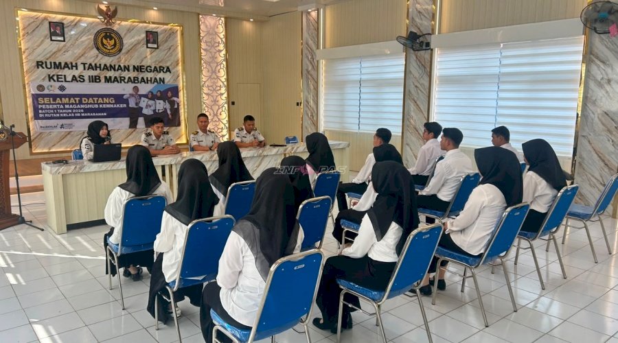 Rutan Marabahan Sambut 14 Peserta Magang Kemnaker, Langkah Awal Memulai Tugas