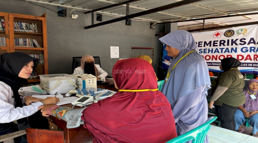Semarak HUT Ke-81 RI, Lapas Brebes Gelar Cek Kesehatan Gratis bagi Keluarga Warga Binaan