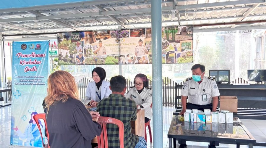 Semarak HUT ke-81 RI, Lapas Narkotika Karang Intan Hadirkan Layanan Cek Kesehatan Gratis bagi Warga Binaan dan Keluarga