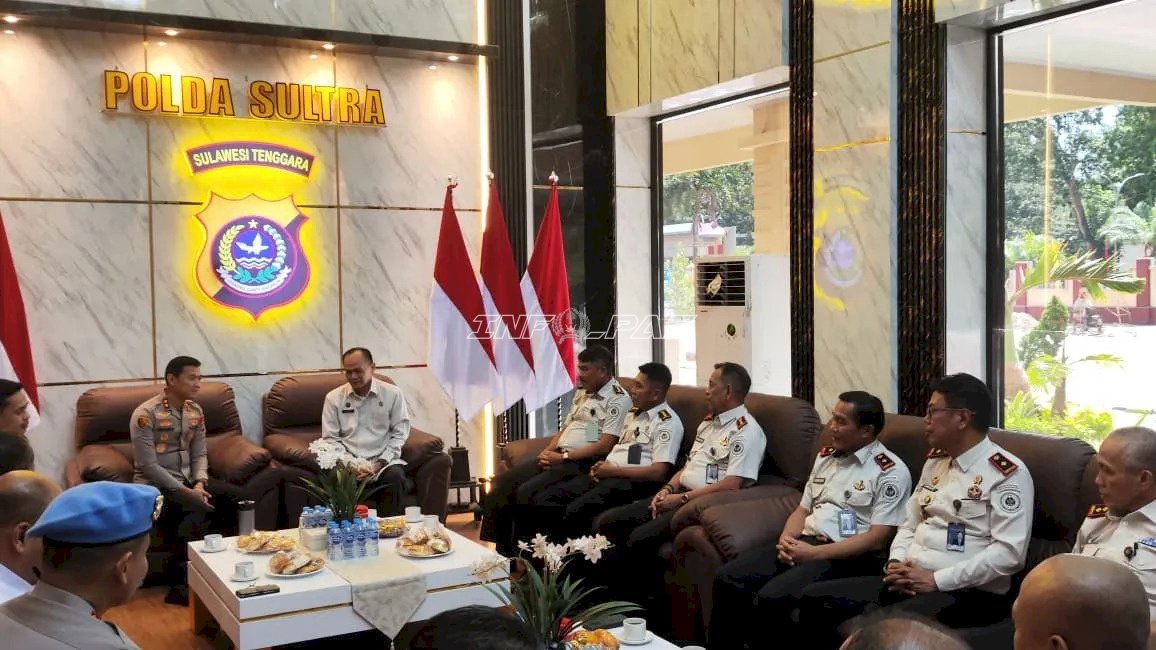 Perkuat Keamanan Pemasyarakatan, Kakanwil Ditjenpas Sultra Sinergi dengan Polda