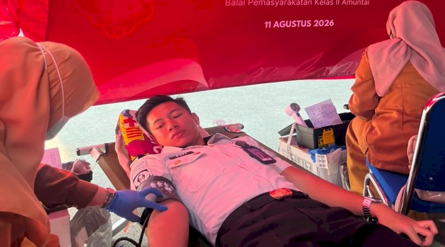 Bapas Amuntai Isi Kemerdekaan dengan Aksi Kemanusiaan Donor Darah