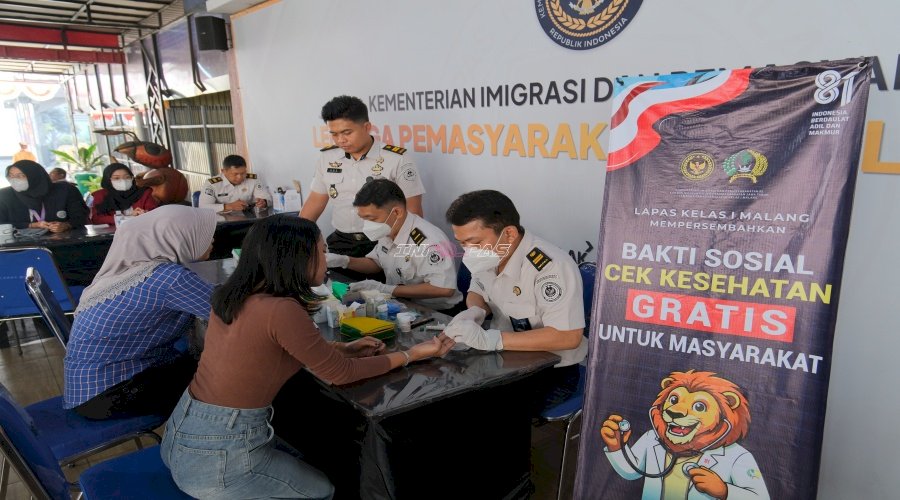 Lapas Kelas I Malang Hadirkan Cek Kesehatan Gratis bagi Keluarga Warga Binaan