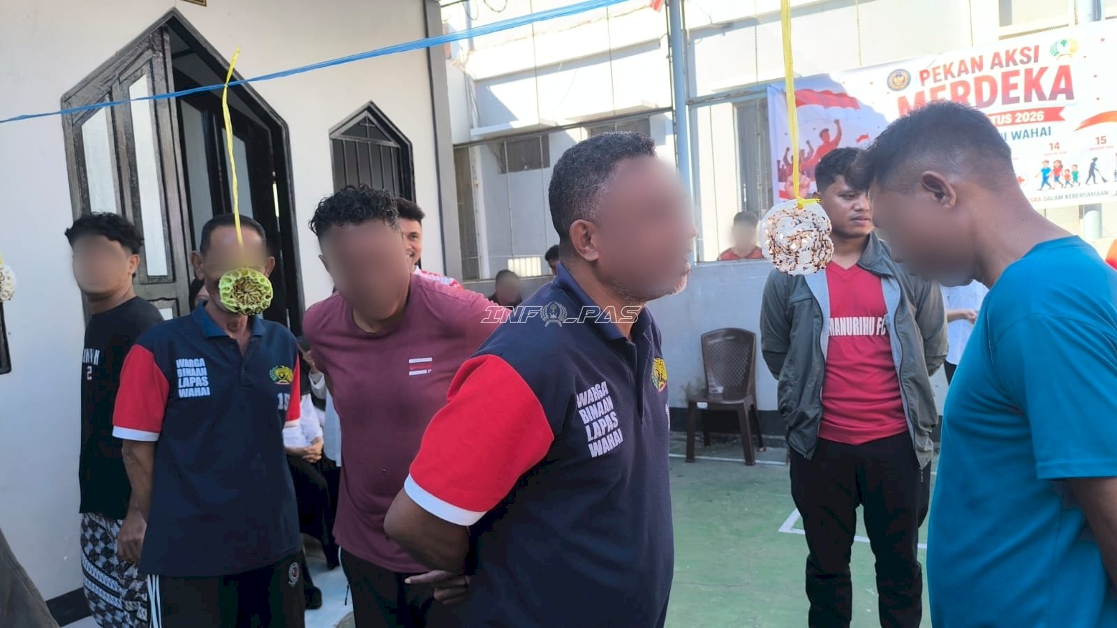 Balap Karung hingga Makan Kerupuk Warnai Kemeriahan Lomba Tradisional HUT RI di Lapas Wahai
