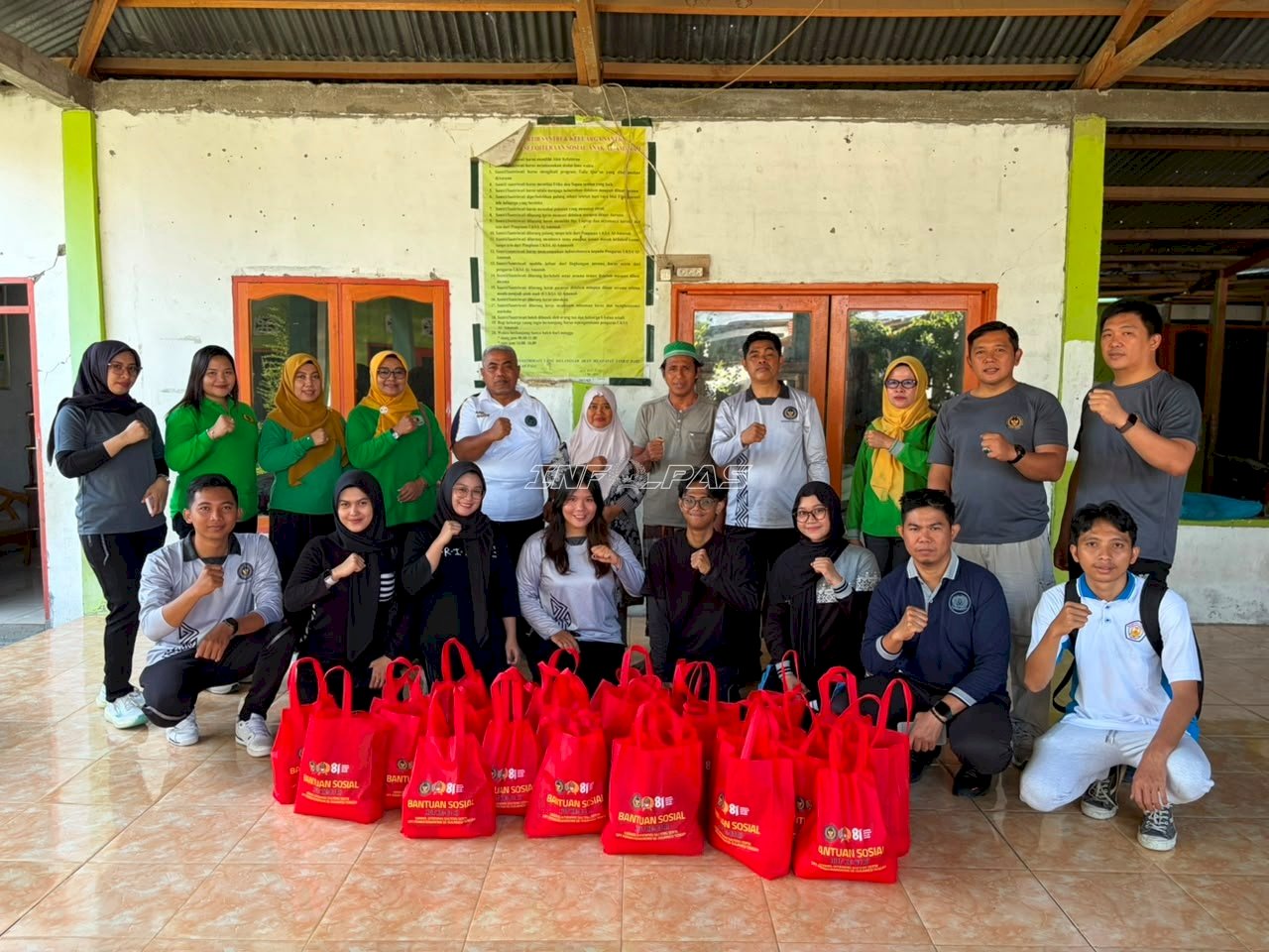 Semangat HUT Ke-81 RI, Kanwil Ditjenpas Sulteng Salurkan 130 Paket Sembako ke Tiga Panti Asuhan