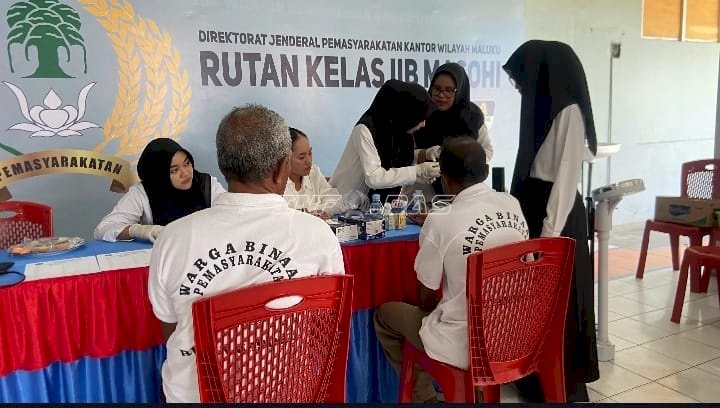 Rutan Masohi Gelar Cek Kesehatan Gratis bagi Warga Binaan Pra-Lansia dan Lansia