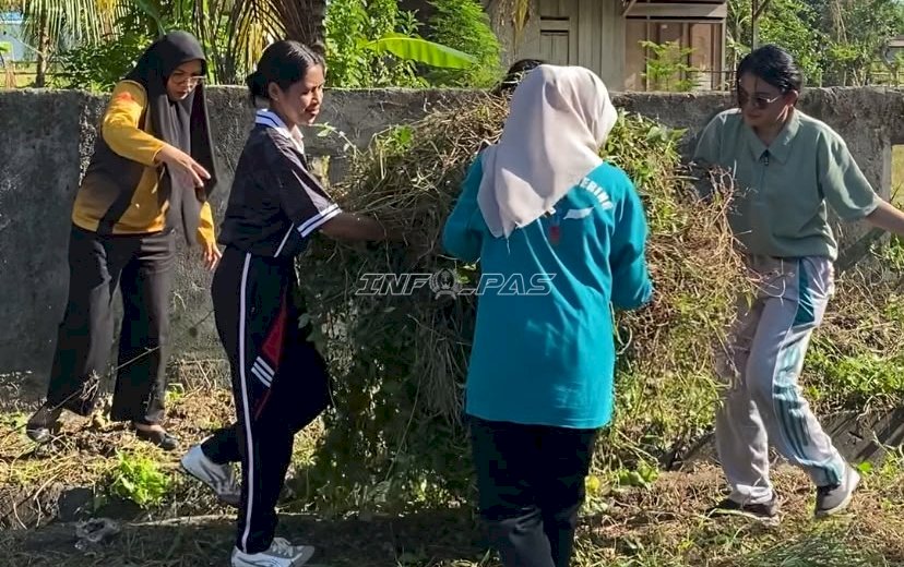 Rutan Masohi Gelar Kerja Bakti Sambut HUT Ke-81 RI