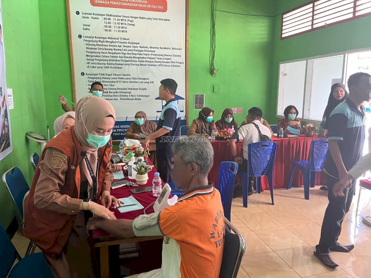 Lapas Tolitoli Gelar Pemeriksaan Kesehatan Gratis Sambut HUT Ke-81 RI