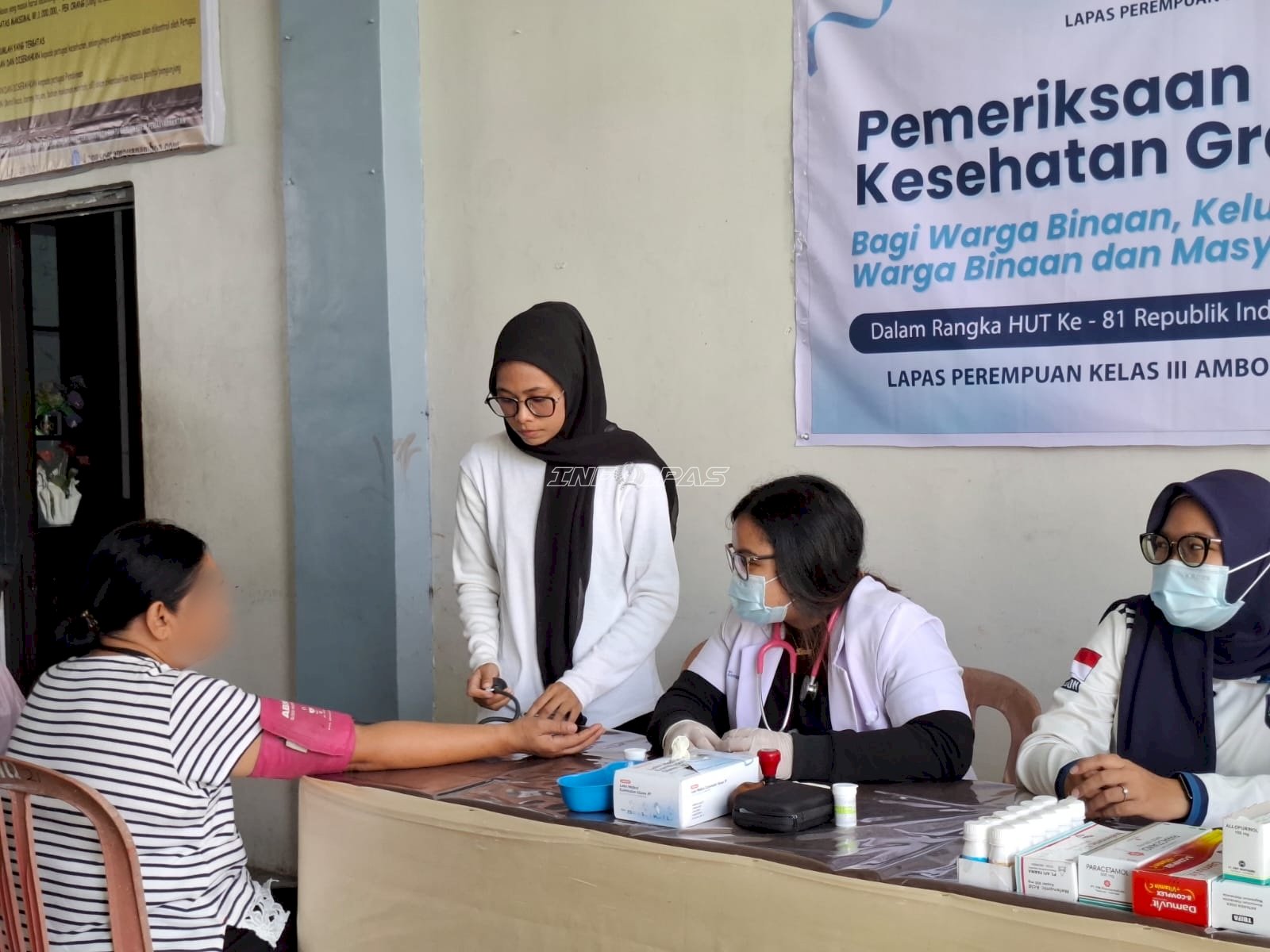 Tebar Manfaat Jelang HUT RI, Lapas Perempuan Ambon Gelar Pemeriksaan Kesehatan Gratis