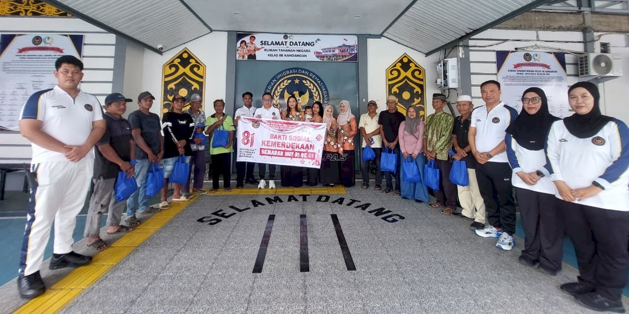 Maknai Peringatan HUT Ke-81 RI, Rutan Kandangan Salurkan Paket Sembako bagi Masyarakat