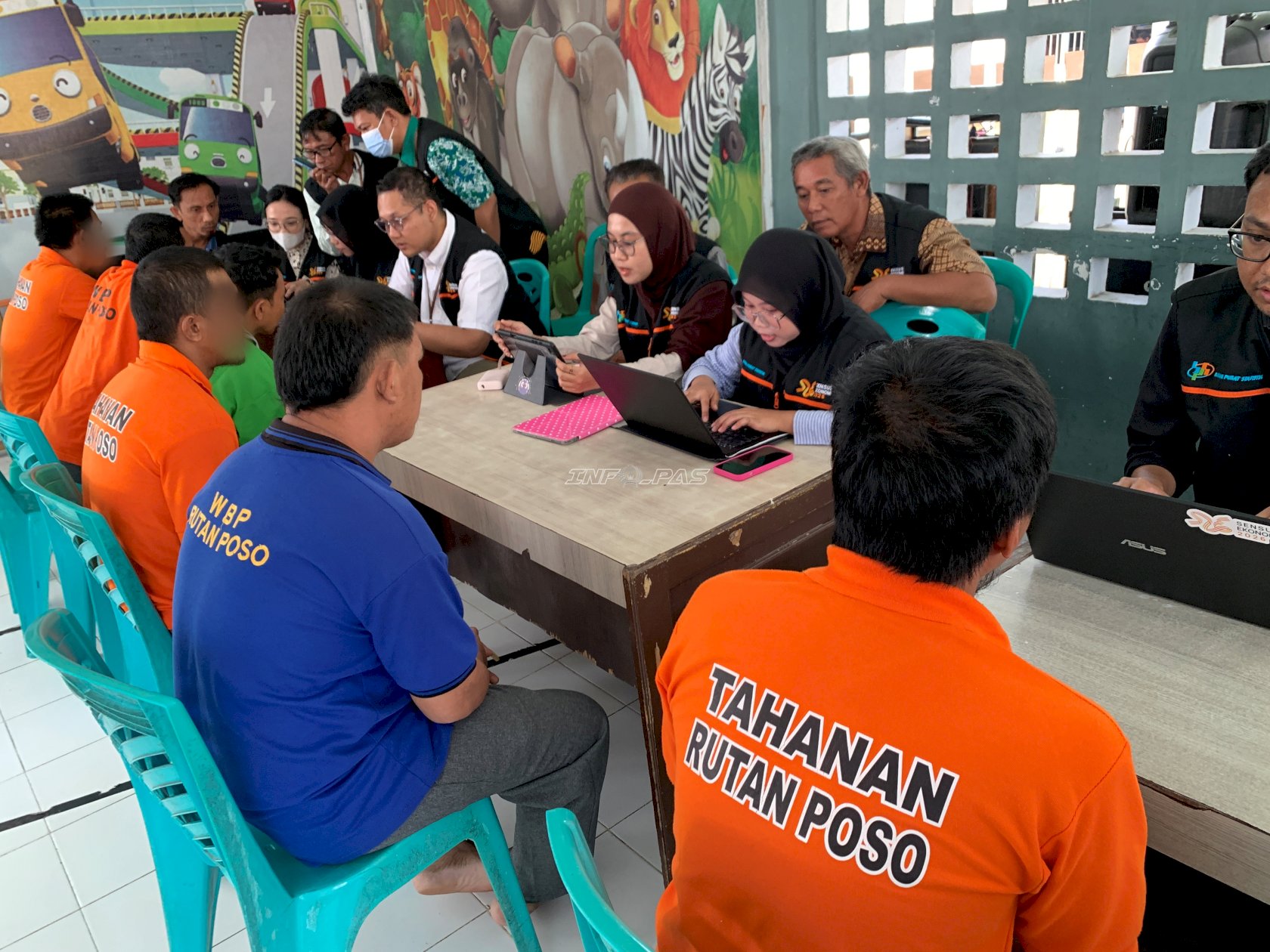 Warga Binaan Rutan Poso Ikuti Pendataan Sensus Ekonomi BPS