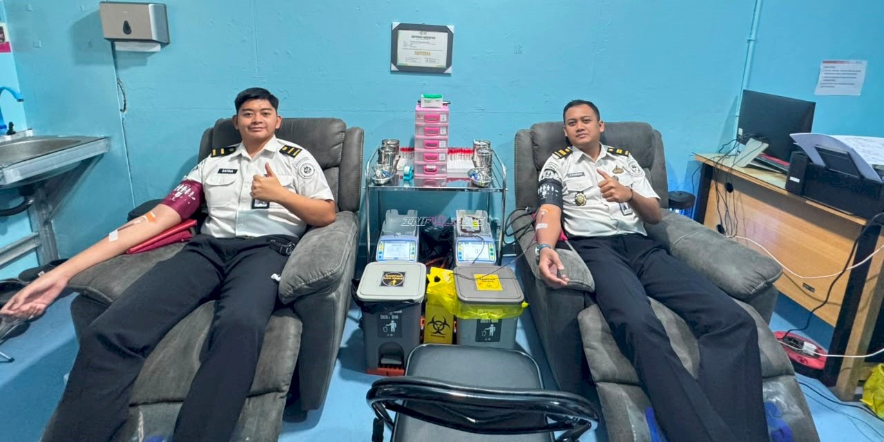 Alirkan Kepedulian untuk Negeri, Lapas Narkotika Karang Intan Gelar Donor Darah Semarakkan HUT Ke-81 RI