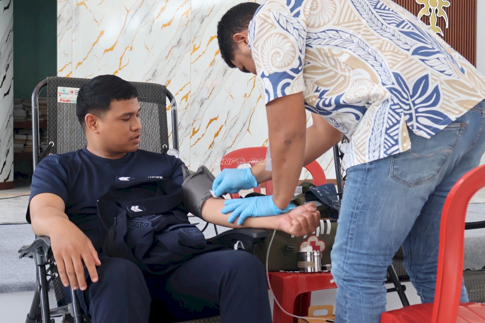 Jelang HUT RI, LPKA Ambon Ikut Aksi Donor Darah dan Cek Kesehatan
