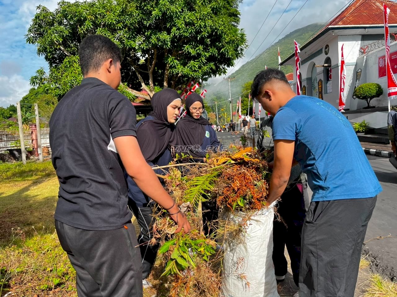 Sambut HUT RI, Lapas Bandanaira Bersihkan Lingkungan dan Situs Sejarah