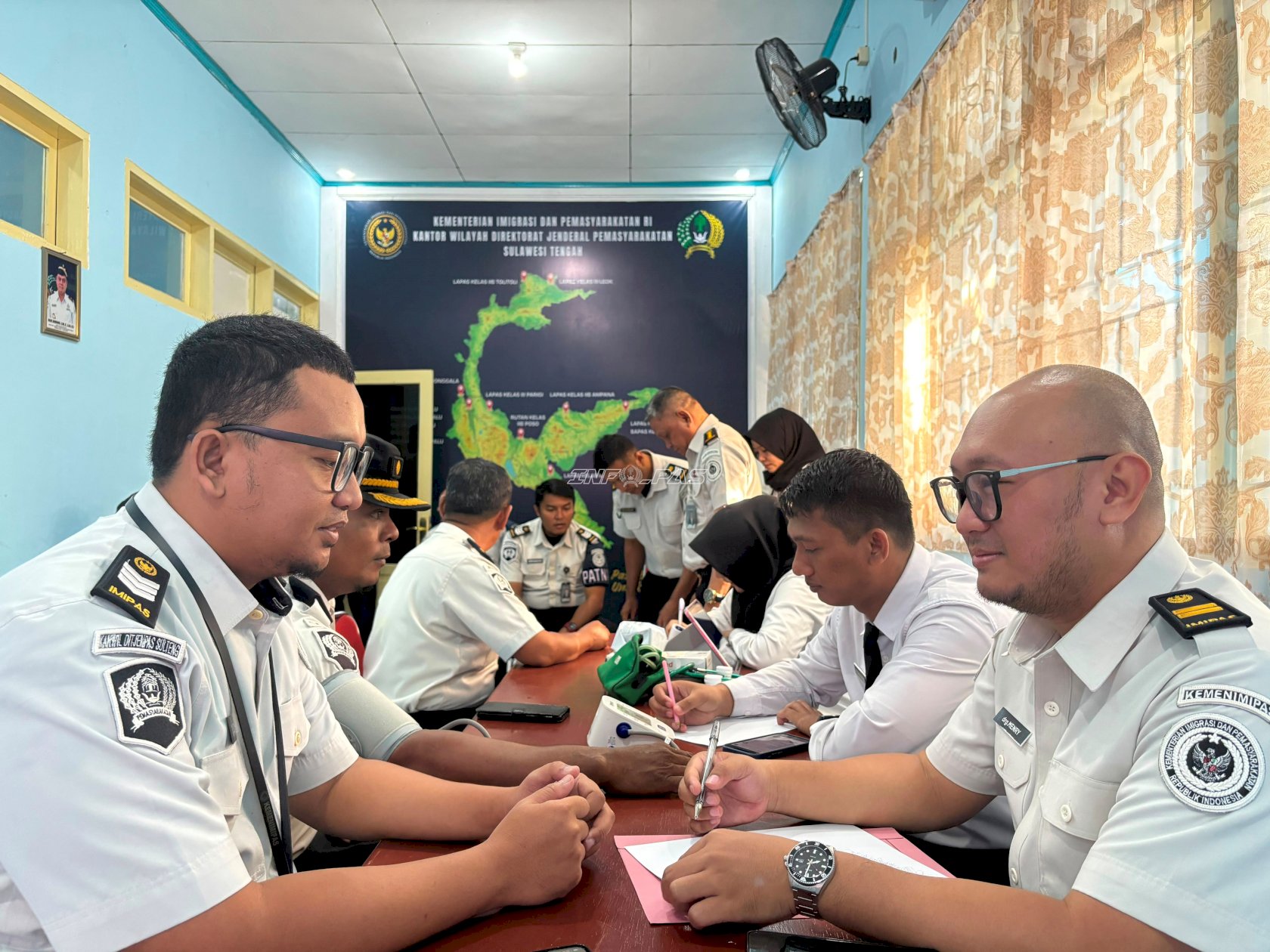 Kanwil Ditjenpas Sulteng Gelar CKG, Perkuat Deteksi Dini Kesehatan Jajaran 