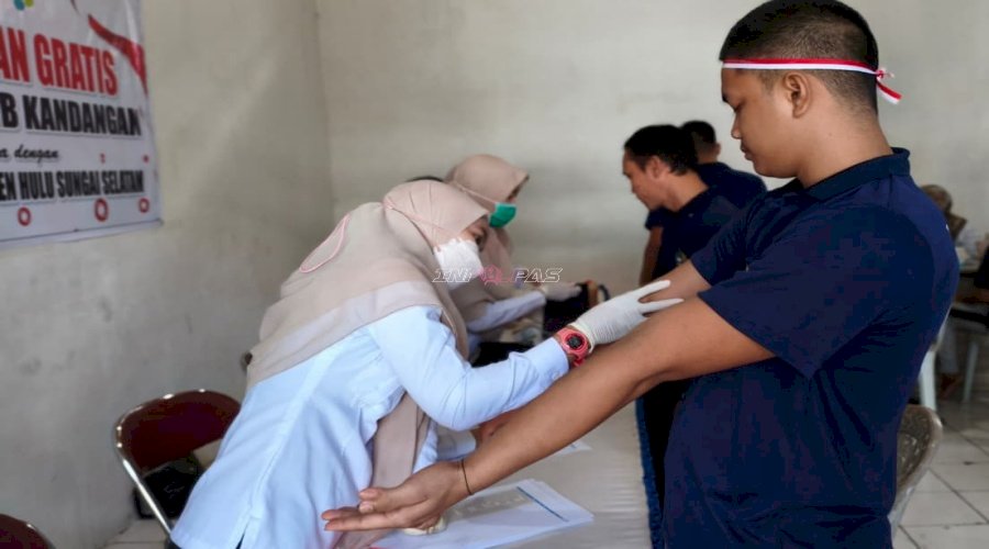 Sambut HUT Ke-81 RI, Rutan Kandangan bersama Puskesmas Kandangan Kota Gelar CKG