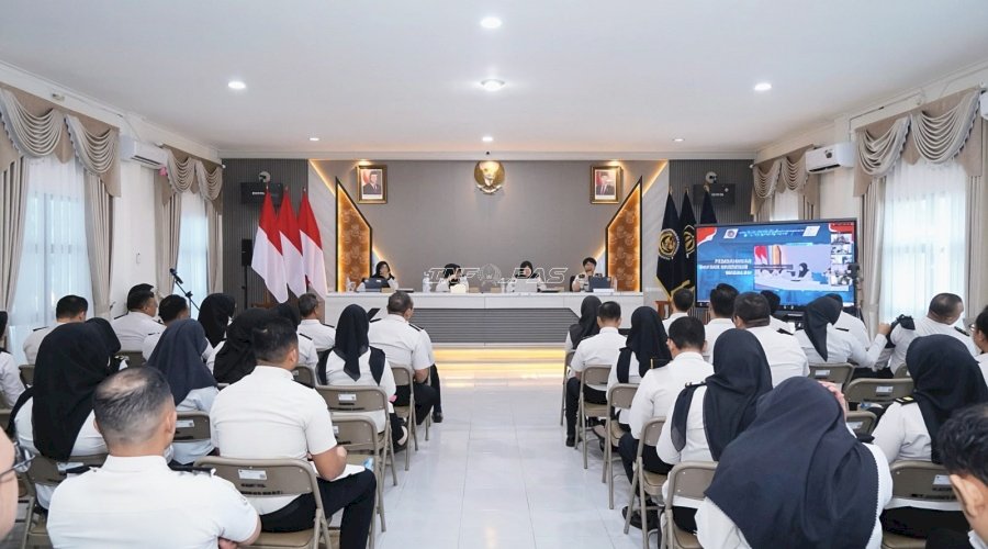 Kanwil Ditjenpas Kep. Babel Terima Kunjungan dan Penguatan Irwil I, serta Supervisi Reviu BAMA