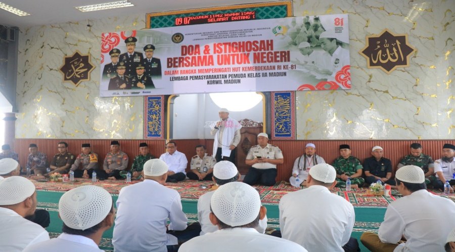 Satukan Hati untuk Negeri, Lapas Pemuda Madiun Gelar Doa dan Istigasah Bersama