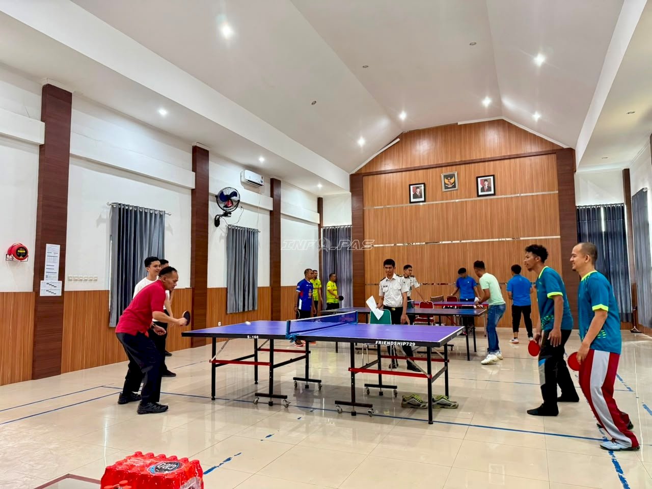 Semarak HUT Ke-81 RI, Kanwil Ditjenpas Sultra Gelar Turnamen Tenis Meja Antar-UPT se-Kota Kendari