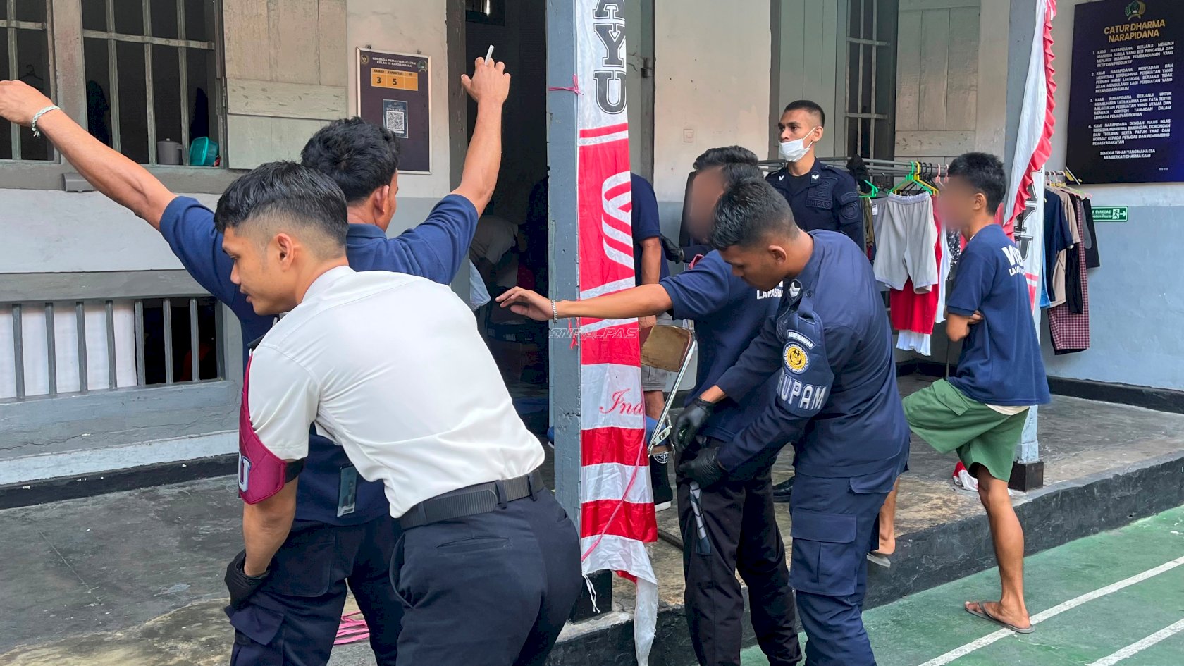 Jaga Kondusivitas Kamtib, Lapas Bandanaira Razia Blok Hunian