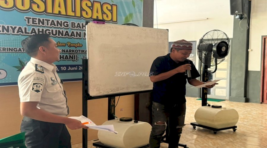 Pembelajaran Bahasa Indonesia, Warga Binaan Lapas Narkotika Karang Intan Berani Tampil Berpantun