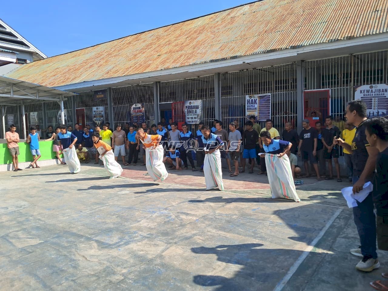 Semarak HUT Ke-81 RI, Lapas Tolitoli Gelar Lomba Tradisional dan Tenis Meja