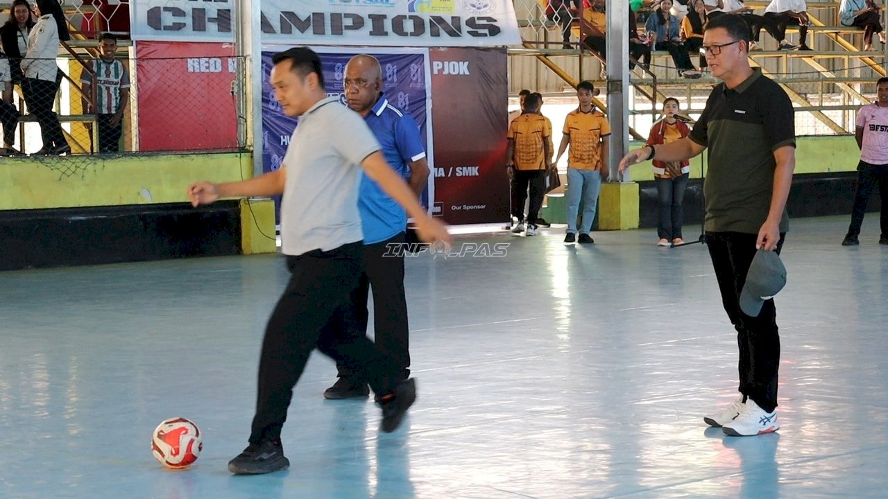 Lapas Ambon Buka Turnamen Futsal Antarinstansi Sambut HUT Ke-81 RI
