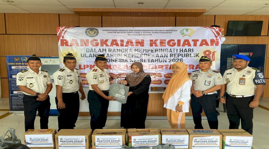 LPKA Martapura Gelar Pembagian Sembako, Cek Kesehatan Gratis, dan Donor Darah Sambut HUT Ke-81 RI