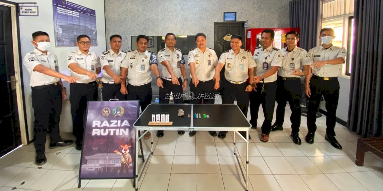 Lapas Tanjung Perkuat Zero Halinar melalui Razia Rutin Hunian Warga Binaan