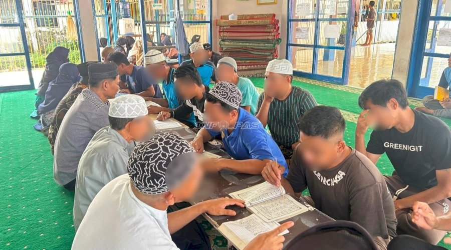 Rutan Marabahan Bersinergi dengan Kemenag Kab. Batola, Dorong Kemampuan Baca Al Qur’an Warga Binaan