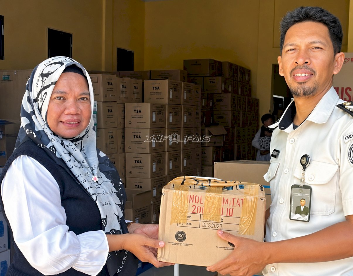Perkuat Layanan Kesehatan, Lapas Namlea Terima Bantuan Obat dari Dinkes