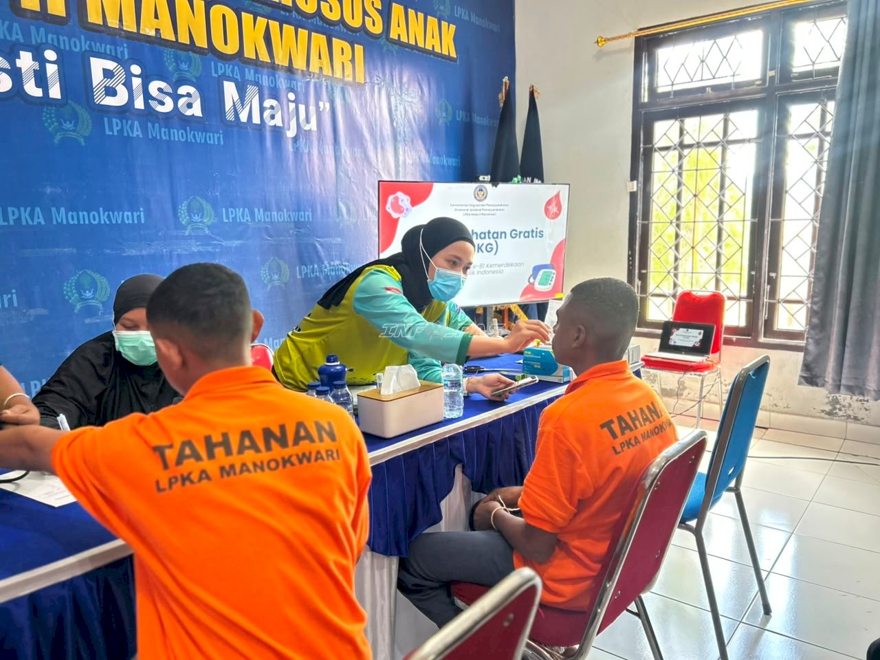 Sambut Peringatan Kemerdekaan RI, LPKA Manokwari Gelar Cek Kesehatan Gratis