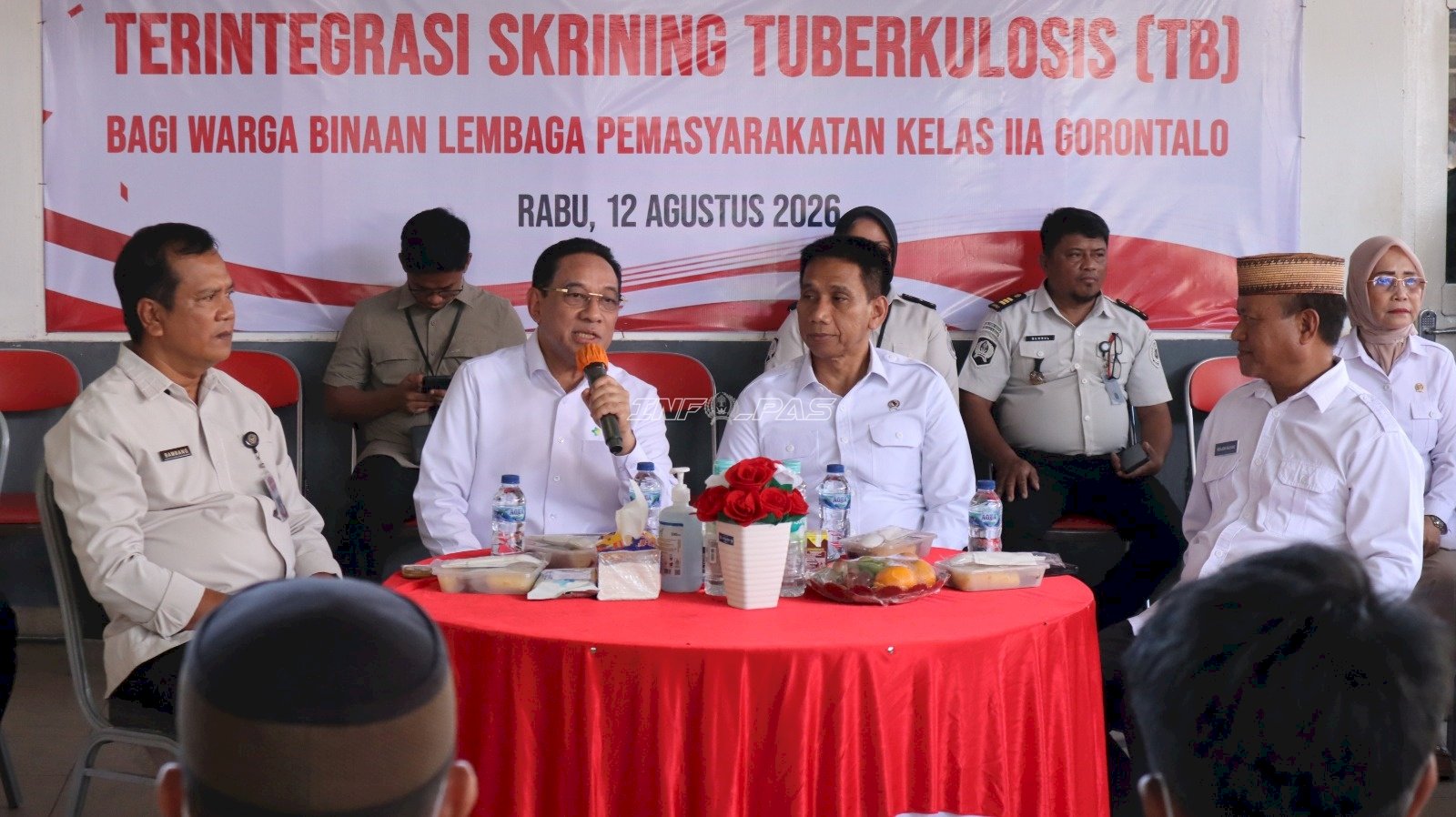 Pemasyarakatan Gencarkan Skrining TB dan CKG, Lapas Gorontalo Dapat Perhatian Dua Wamen
