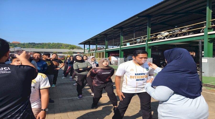 Meriahkan HUT Ke-81 RI, Kanwil Ditjenpas Jateng Gelar Lomba Tradisional Antarpegawai