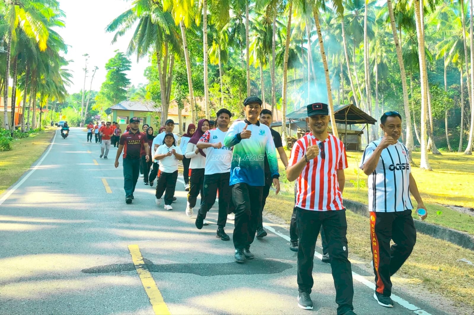 Semarak Pekan Aksi Merdeka, Lapas Wahai Gelar Fun Walk