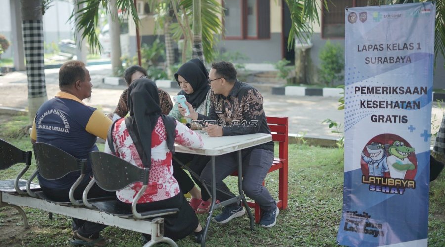 Jaga Kesehatan Warga Binaan, Lapas Kelas I Surabaya Rutin Gelar Skrining