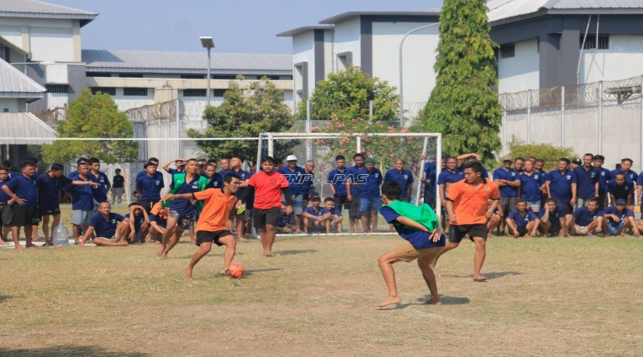 Final Futsal Antarblok Lapas Pemuda Madiun, Blok B Atas Juara Usai Taklukkan Blok C Atas 