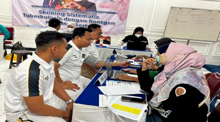 Gandeng Dinkes Kota Mojokerto, Lapas Mojokerto Gelar Tracing TBC Terintegrasi CKG 