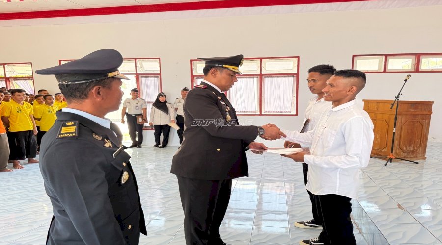 Sebanyak 104 Narapidana Lapas Namlea Terima Remisi Umum, Satu Langsung Bebas