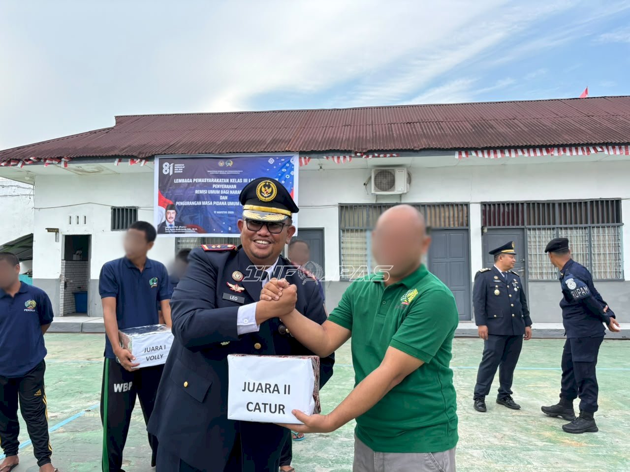 Lapas Labuhan Bilik Serahkan Hadiah Lomba HUT Ke-81 RI, Dorong Semangat Warga Binaan