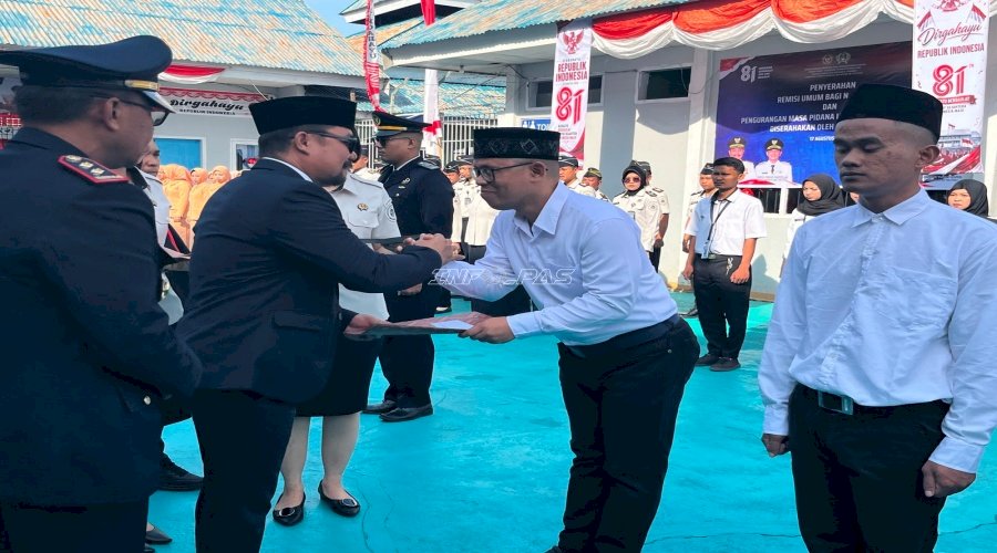 Kado Kemerdekaan, 187 Warga Binaan Lapas Tolitoli Terima Remisi Umum 2026