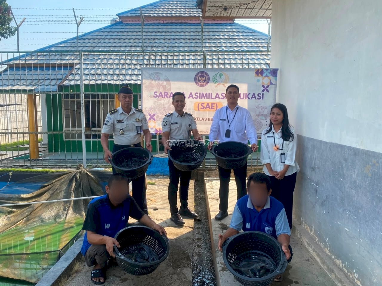 Lapas Tanjung Dorong Kemandirian Warga Binaan melalui Panen 30 Kilogram Lele