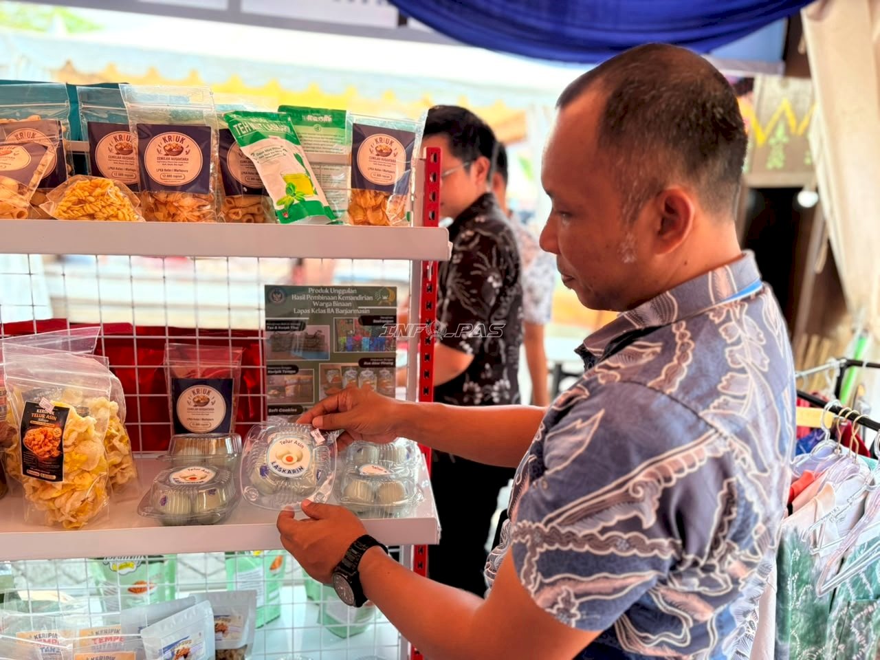 Produk Unggulan Warga Binaan Lapas Narkotika Karang Intan Mejeng di Kalsel Expo 2026