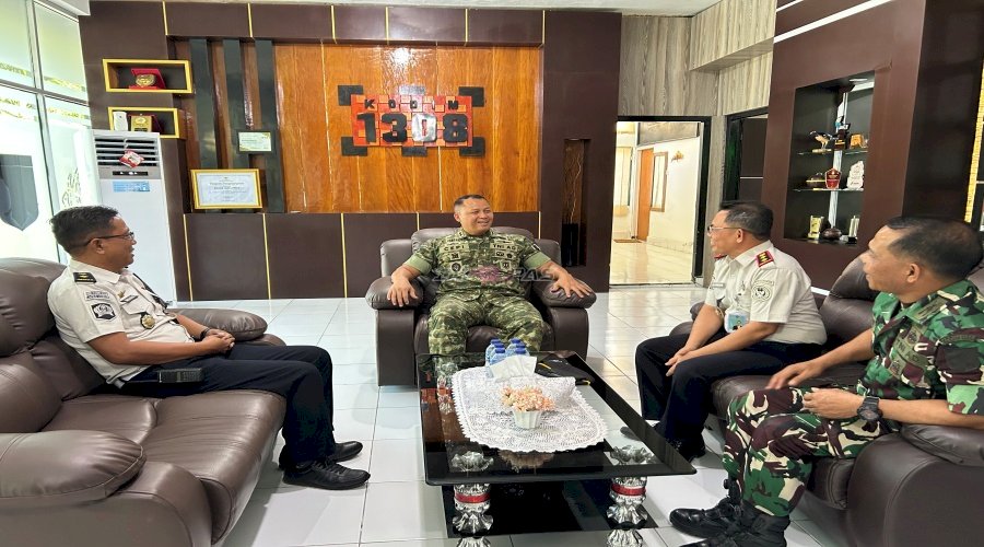 Kalapas Luwuk Jalin Silaturahmi dan Perkuat Sinergi dengan Dandim 1308 Luwuk Banggai