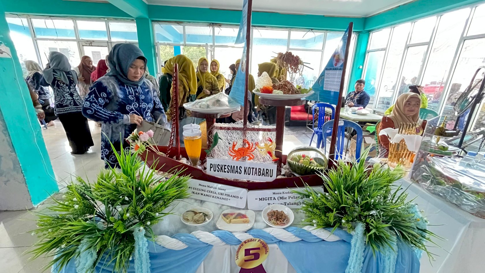 Miniatur Kapal Karya Warga Binaan Lapas Kotabaru Hiasi Lomba Menu Sehat