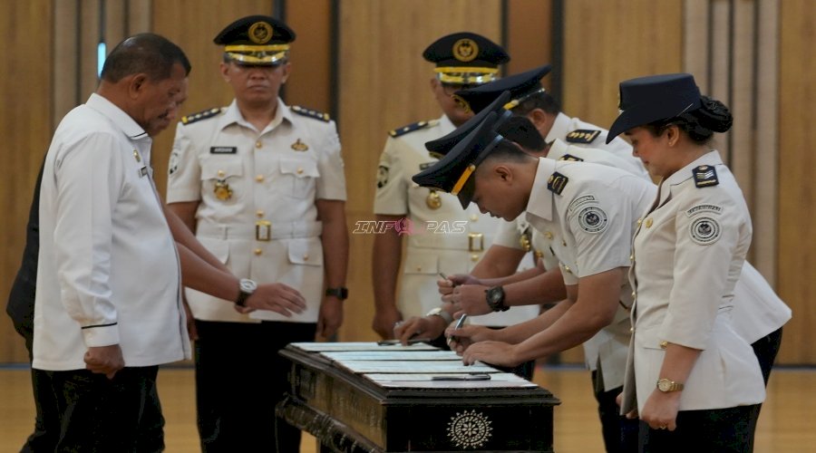 Lantik Jajaran Pegawai dan ASN, Dirjenpas: Jabatan Merupakan Amanah dan Bentuk Pengabdian 