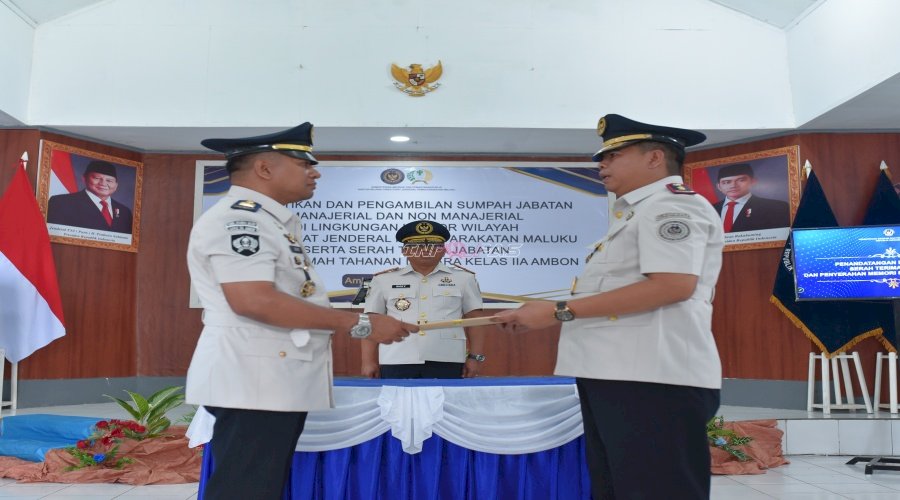 Estafet Kepemimpinan, Meta Putra Resmi Jabat Karutan Ambon